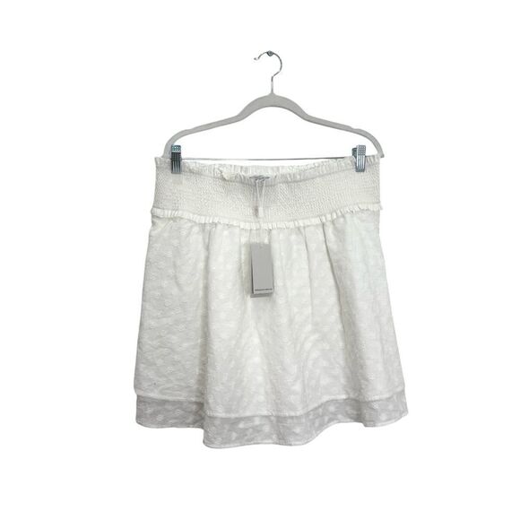 NWT RAILS Addison White Lace Detail Embroidered Daisies Mini skirt - Picture 6 of 11